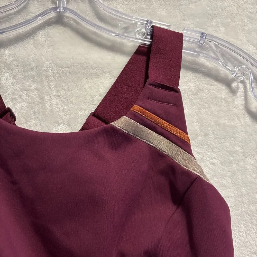 Free People Movement Freestyle Sports Bra Maroon Size Small Gym Running Workout